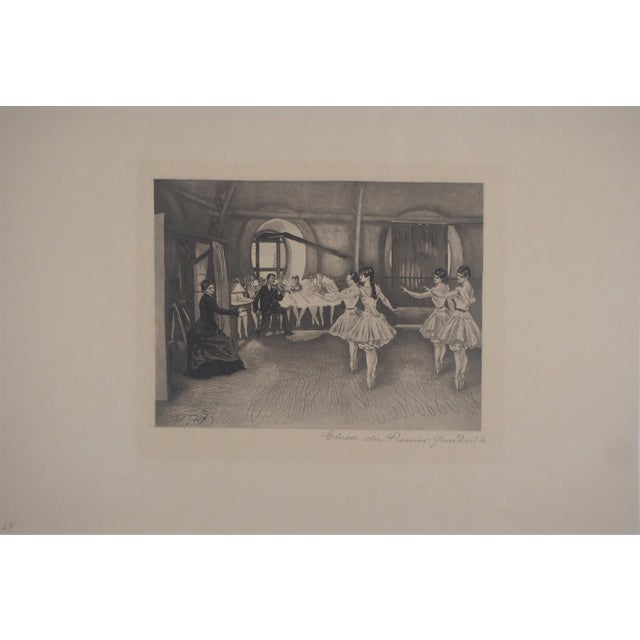 Paul Renouard, Dance Class, 1893, Original Etching For Sale - Image 7 of 7