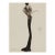 Vintage French Fashion Art Print – Art Deco Woman in Brown, 12" X 16" For Sale