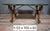 Wrought Iron Coffee Table with Scrollwork Decor and Marble Top, 20th Century Work For Sale - Image 7 of 8