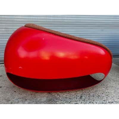 Mid 20th Century Mario Sabot Pod Chairs, Fiberglass & Upholstered, Mid-Century Modern For Sale - Image 5 of 12