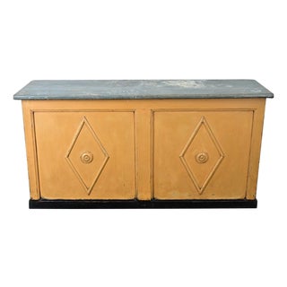 French Shop Counter or Bar with Zinc Top For Sale