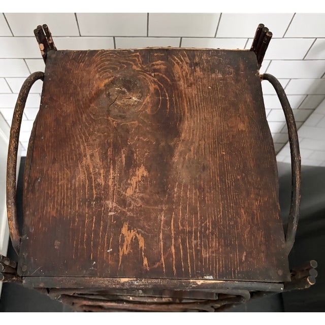 Brown Rustic Adirondack Bentwood Twig and Branch Etager, Shelf - Folk Art For Sale - Image 8 of 8