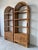 1970's Vintage Palm Beach Regency Style Arched Rattan & Glass Étagères – A Pair For Sale - Image 4 of 18
