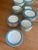 Mid-Century Modern 1960s Tiffany Blue Collection of Plates- 58 Pieces For Sale - Image 3 of 9