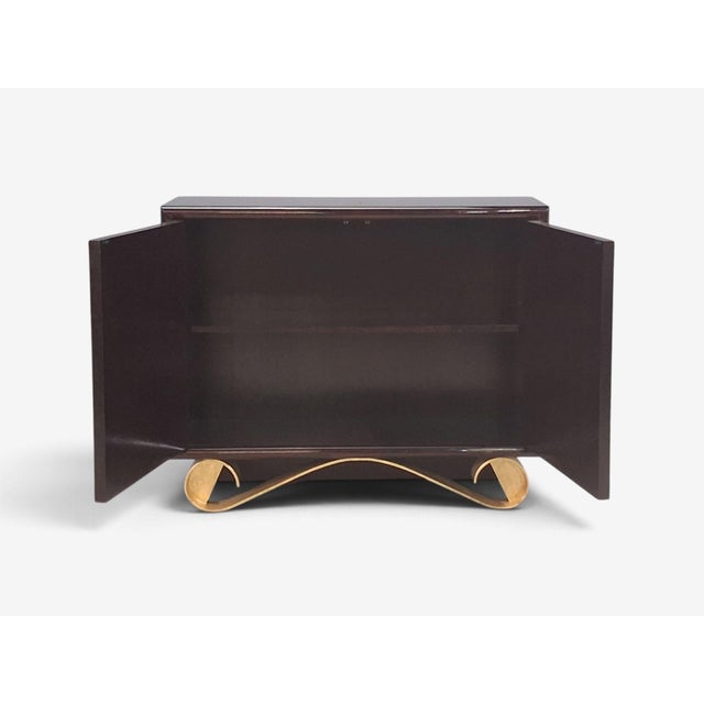 Jean De Merry, Rare Cassetto Cabinet, Gilt Polychrome, Mahogany, France, 2010s For Sale - Image 10 of 11