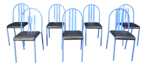 NR 222 Chairs by Robert Mallet-Stevens, 1980s, Set of 7