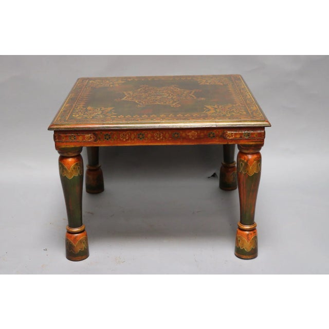 1920s Wooden Painted Side Table For Sale - Image 5 of 5
