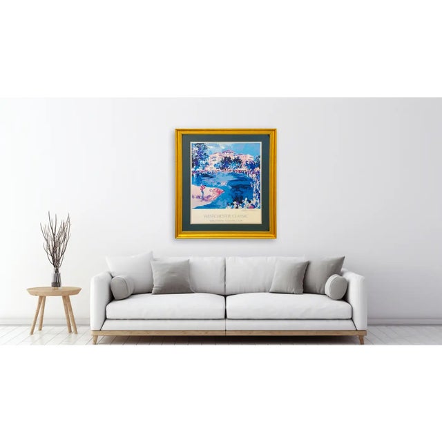 The lithograph by LeRoy Neiman ( American 1921- 2012) titled "Westchester Classic" features a vibrant and dynamic...