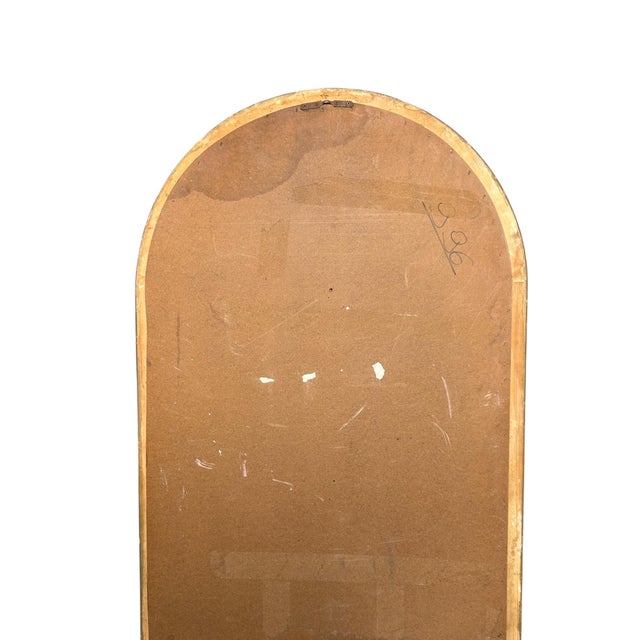 Italian Arched Wall Glass Mirror, 1980s For Sale - Image 9 of 11