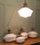 1930s Large Industrial Ceiling Lights with Glass Shades, 1930s, Set of 4 For Sale - Image 5 of 8