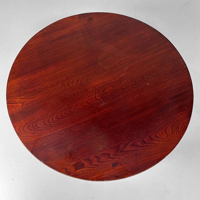 Shōwa Traditional Round Low Table, Japan, 1960s For Sale - Image 4 of 15