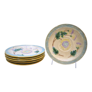 Antique Majolica Plates - Set of 6