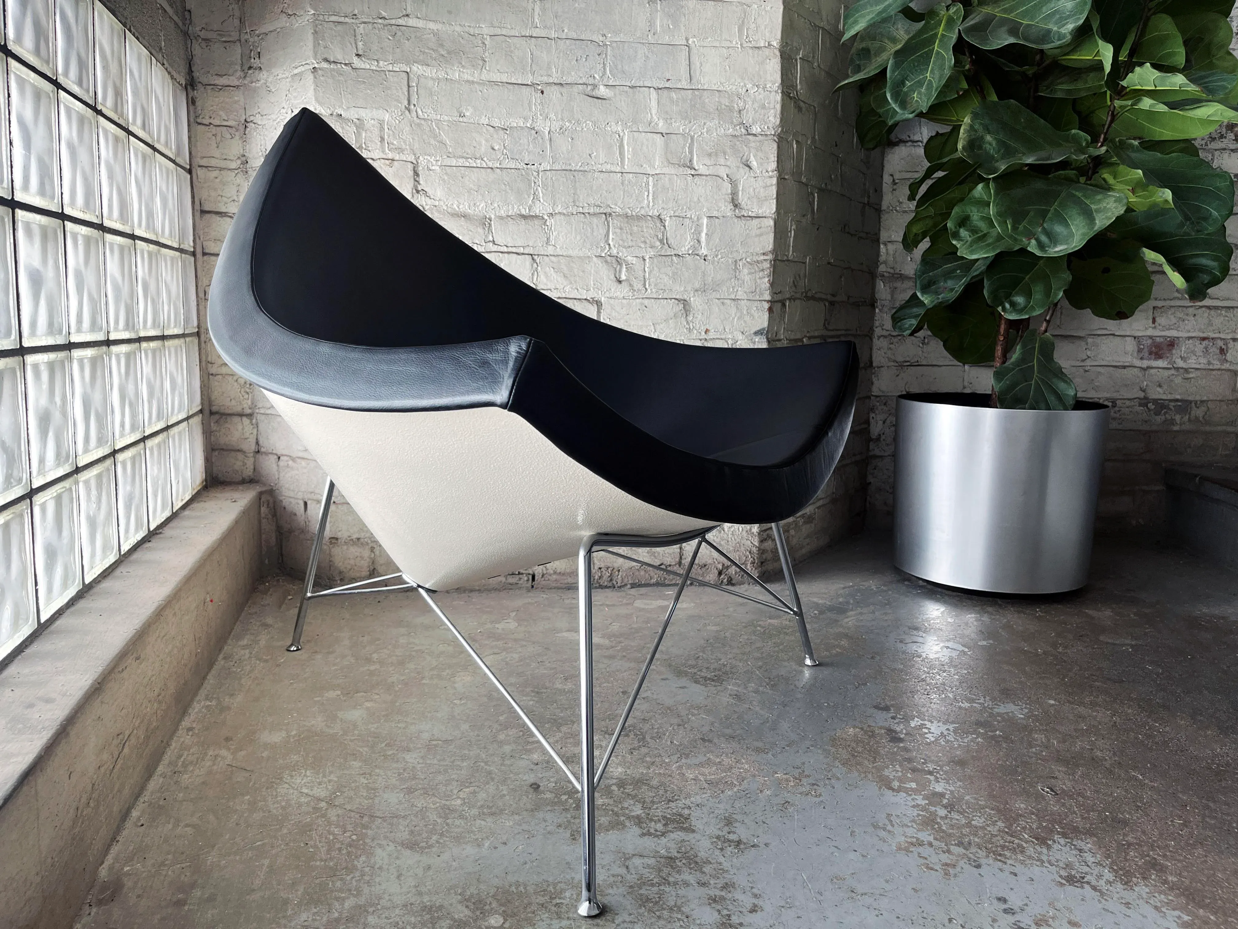 Mid-Century George Nelson for Vitra Coconut Lounge Chair | Chairish