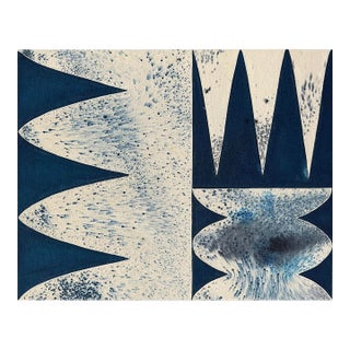 Ink and Acrylic Painting on Raw Canvas Titled From the Hearts of Stars by Christina Flowers For Sale