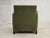 Vintage Danish Carved Oak Lounge Chair with Green Velour Upholstery, 1950s For Sale - Image 9 of 18