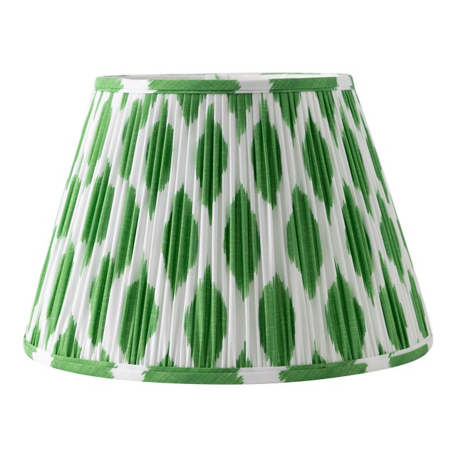 Signature Ikat in Green 10" Lamp Shade, Kelly Green Chairish
