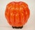 The stylised opaline glass pumpkin lamp is from the 1960s. The glass is attached to a bakelite base with three set screws...