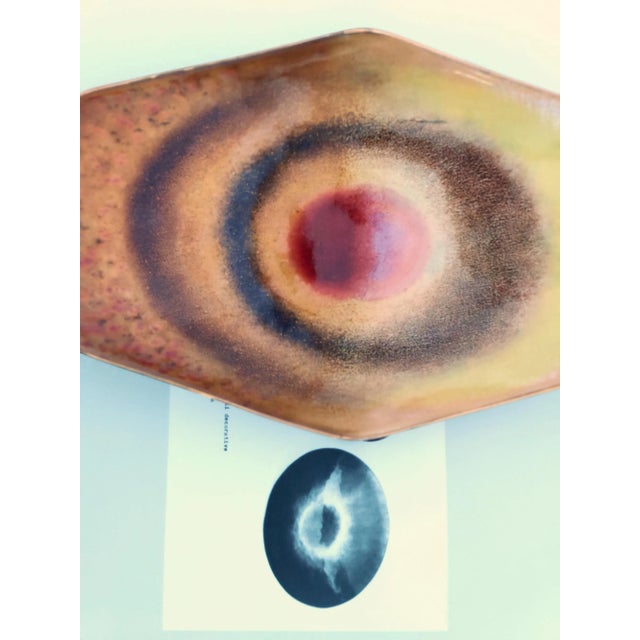 Vintage Enameled Copper Bowl attributed to Paolo De Poli, 1960s For Sale - Image 12 of 14