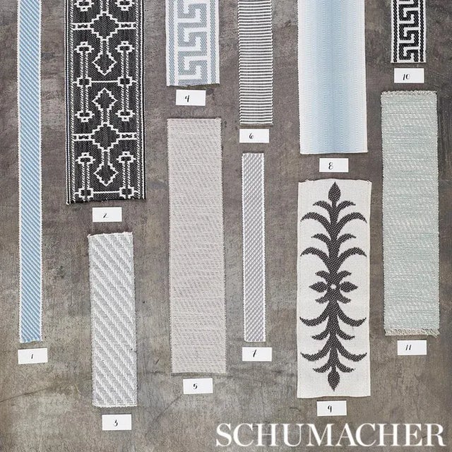 Schumacher Sample - Schumacher X Celerie Kemble Acanthus Tape in Basalt For Sale - Image 4 of 5