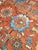 Antique Persian Serapi Carpet, Handmade Wool Oriental Rug Ivory, Rust Light Blue For Sale - Image 17 of 18