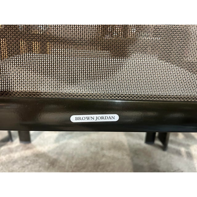 Metal Early 21st Century Brown Jordan Patio Table & 4 Chairs For Sale - Image 7 of 7