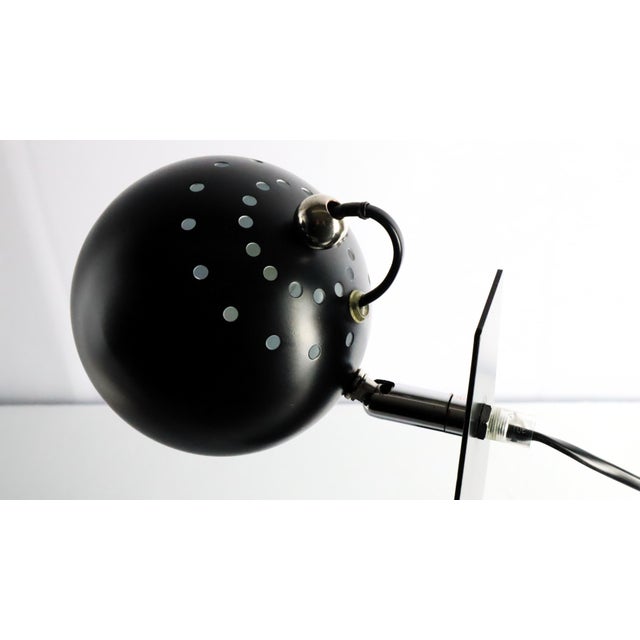 Vintage Brilliant Lamp in Black Metal, 1990 For Sale - Image 9 of 13