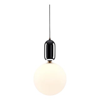 Black Aballs T Gr Suspension Lamp in Ceramic and Glass by Jaime Hayon for Parachilna For Sale