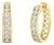 10KT Yellow and White Gold Diamond Hoop Earring (1/2 cttw, J-K Color, I2-I3 Clarity) For Sale