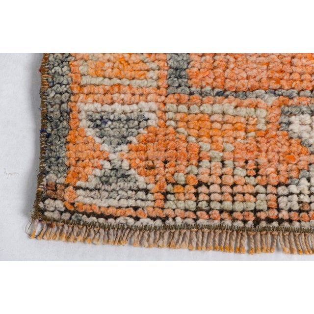 Mid 20th Century Medallion Oushak Runner Rug For Sale - Image 10 of 10