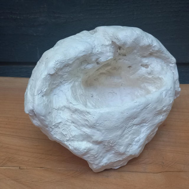 Vintage Plaster Abstract Neutral Palette Sculpture Unique piece. Measurements (in.): L. 7.5 X D. 5.9 X H. 5.5 Securely and...