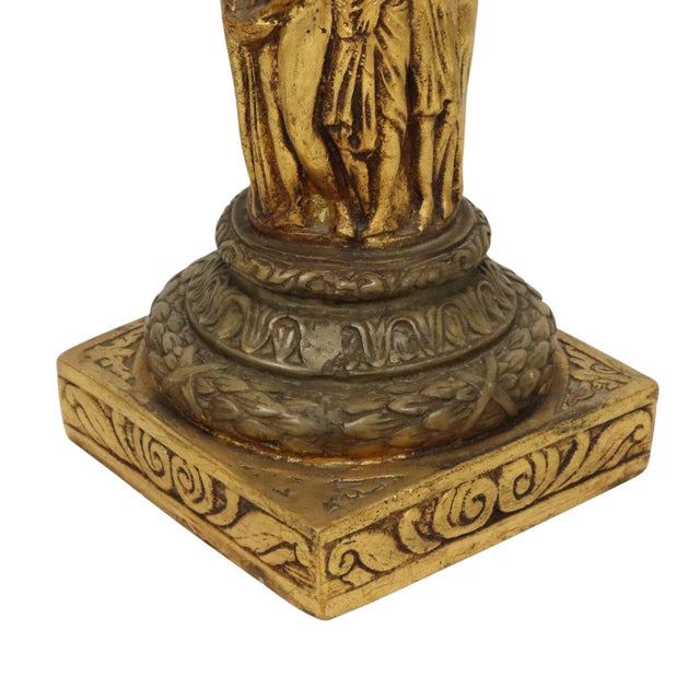 Baroque Style Gilt Resin Column, 20th Century For Sale - Image 11 of 17