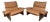 1970s Leather Lounge Chairs Designed by Giovanni Offredi for Saporiti Italia For Sale