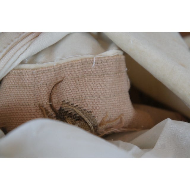 Mid 20th Century Seagull Chinese Carpets Wool Floral Embroidered Tassel Lumbar Throw Pillow For Sale - Image 9 of 12