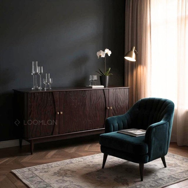 Transitional Rhovira Four Doors Wood Sideboard by Loomlan For Sale - Image 3 of 5