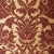 Sample - Schumacher Fiorella Damask Wallpaper in Red on Gold For Sale