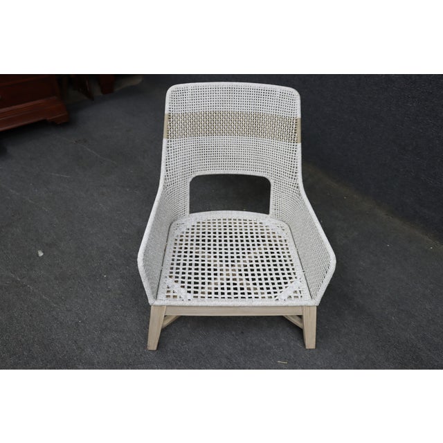 Essentials for Living Woven Club Chair For Sale - Image 11 of 14