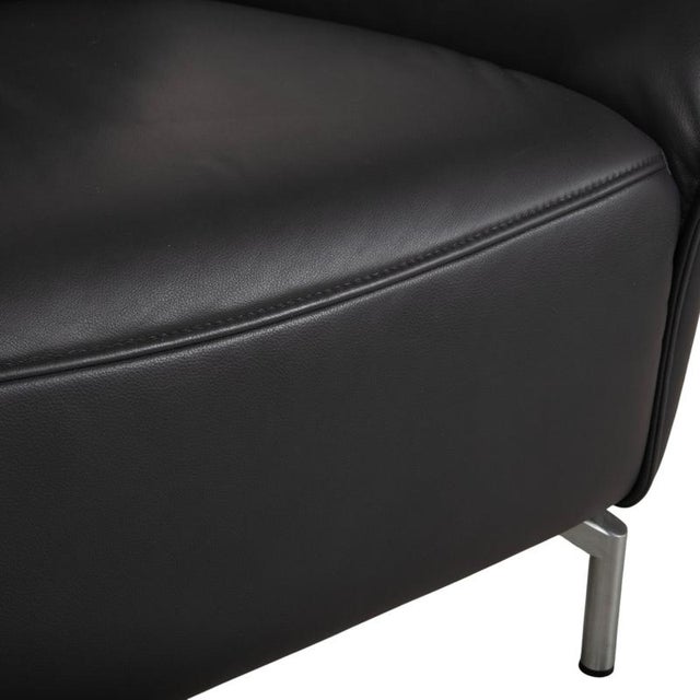Vanda 2-Seater Sofa in Anthracite Leather from Koinor For Sale - Image 5 of 16
