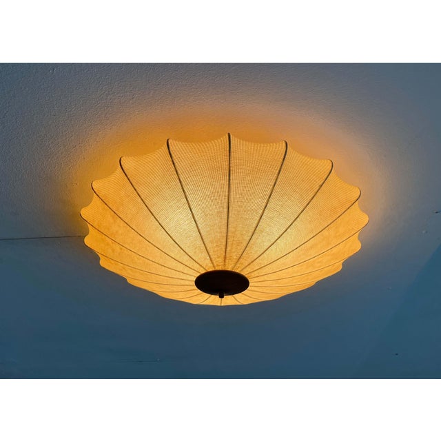 Mid-Century Modern Cocoon Flush Mount by Friedel Wauer for Goldkant Leuchten, 1960s For Sale - Image 18 of 18