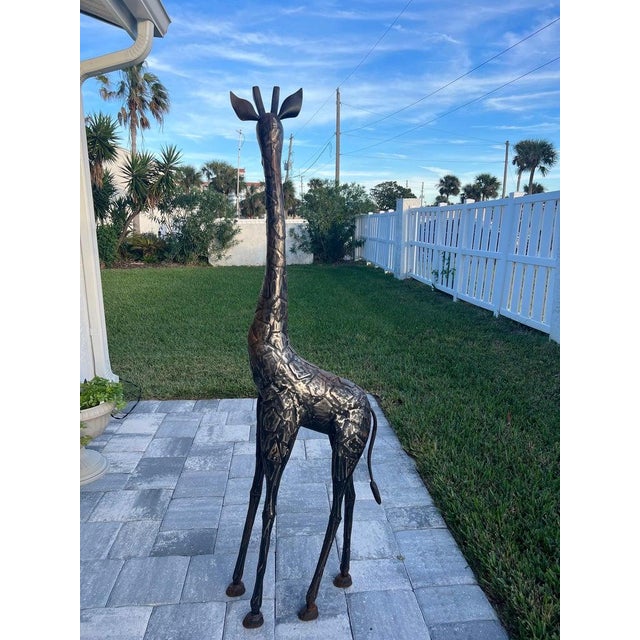 Brutalist Mid Century Giraffe Statue For Sale In New York - Image 6 of 12