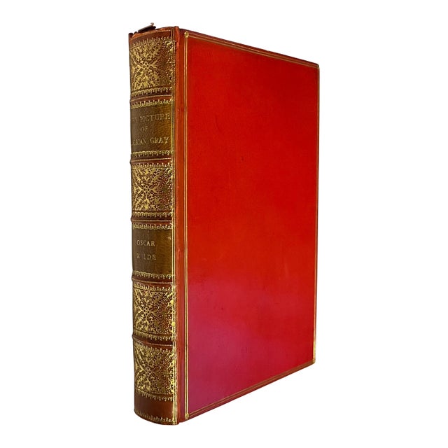 Fine Red Leather Binding - The Picture of Dorian Gray - Gothic and Philosophical Novel by Oscar Wilde 1908 For Sale