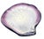 Large Ceramic "Shellfish" Vide Poche Signed by Pol Chambost. Pretty pale pink and lavender to deep purple colors. This...
