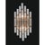 Collection venere wall lamp, metal and crystal, nca 250 by jago dimensions: d 25 x h 50 cm. Materials: metal, crystal....