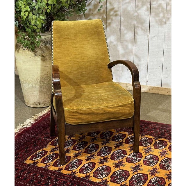 Vintage English Bridge Chair in Beechwood, 1950s For Sale - Image 10 of 12
