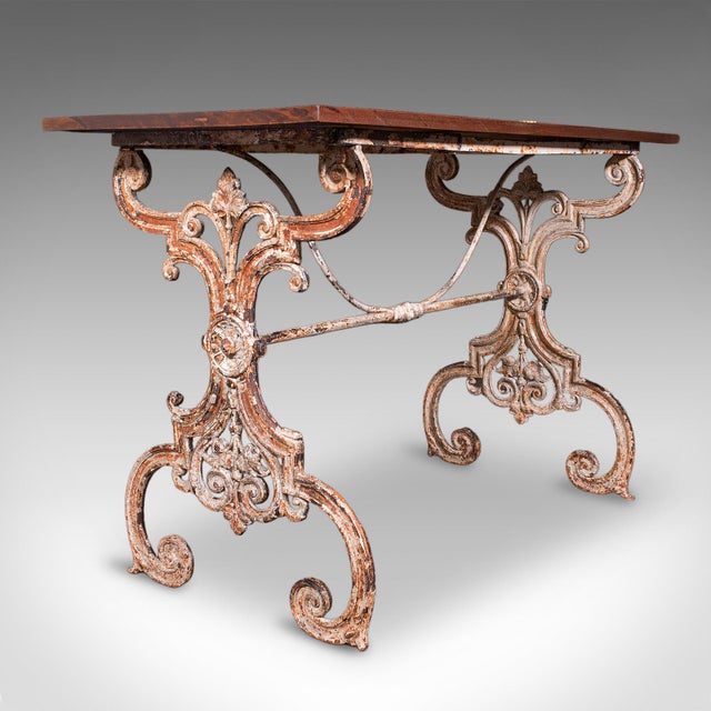 Antique Orangery Glasshouse Table, English Cast Iron, Garden, Display, Victorian For Sale - Image 6 of 12