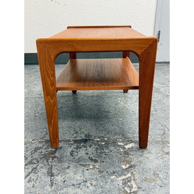 Mid 20th Century Salin Nyborg Teak Two Tiered Side Table, Mid 20th Century For Sale - Image 5 of 12