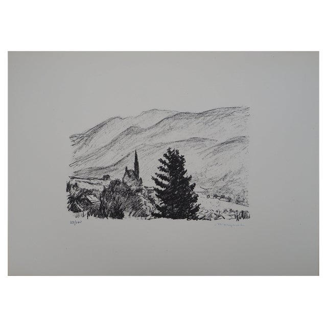 Albert Marquet, Graubünden, 1947, Original Lithograph For Sale