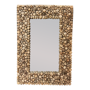 Rustic Fruit Wood Timberwood Wall Mirror