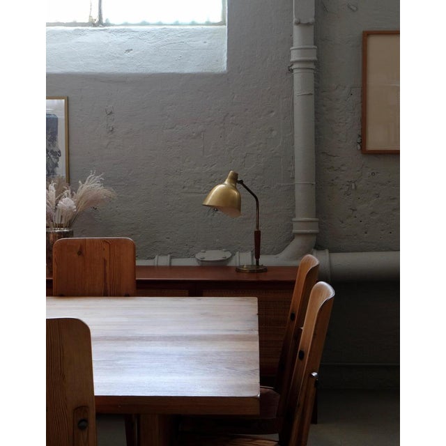 Brass Table Lamp attributed to Carl-Axel Acking, Sweden, 1950s For Sale - Image 3 of 15