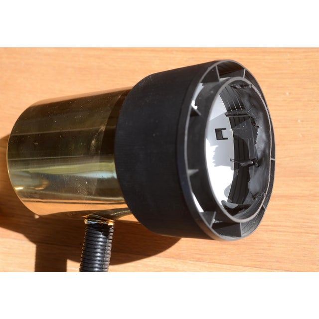 Mid Century Brass Double Gooseneck Lamp For Sale - Image 11 of 13