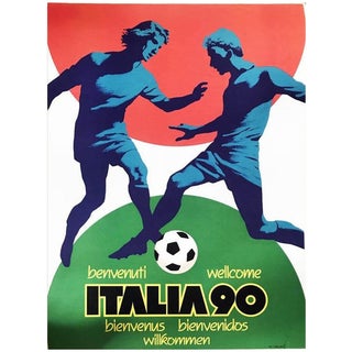 World Cup Italia Poster, 1990 For Sale